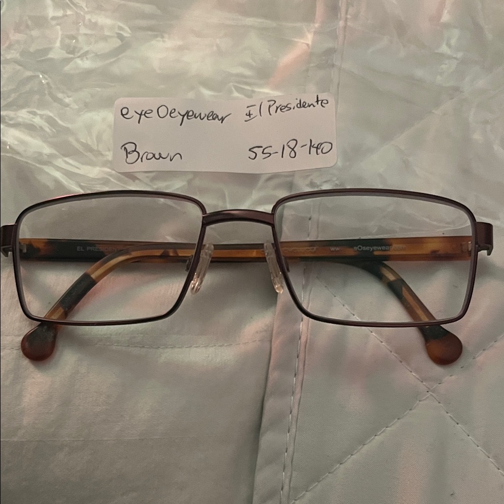 Brown Rectangular Eyeglasses - image 1